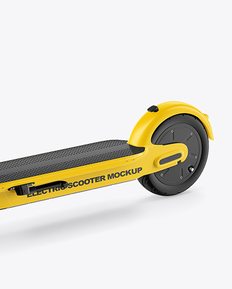 Electric Scooter Mockup - Half Side View