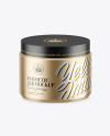 Matte Metallic Cosmetic Jar Mockup