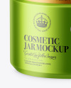 Matte Metallic Cosmetic Jar Mockup