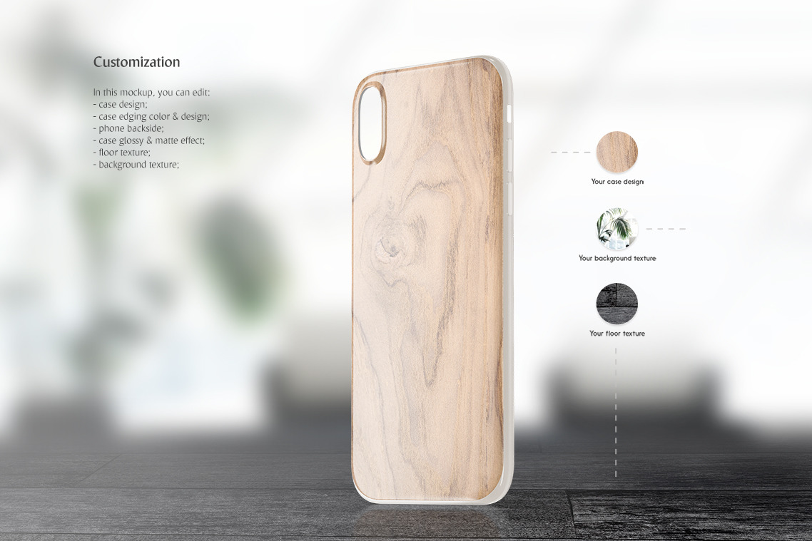 iPhone X Case Mockup iPhone X Case Mockup