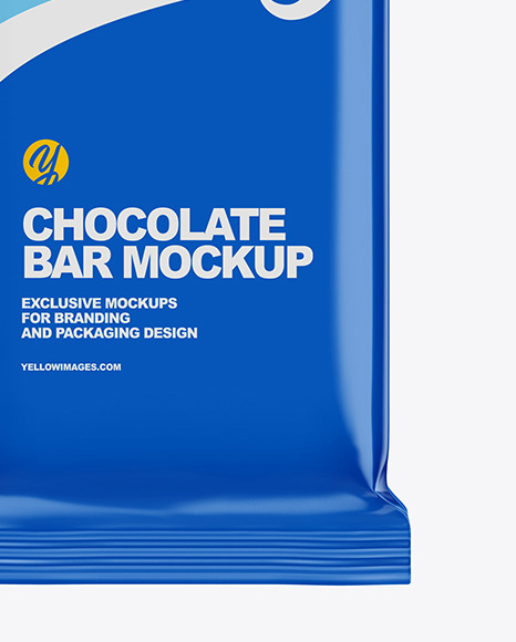 Glossy Chocolate Bar Mockup