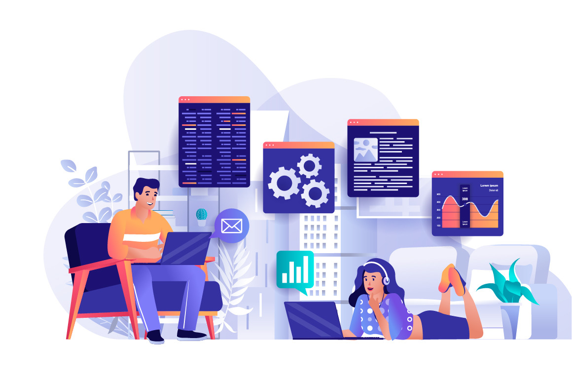 Bundle Flat Web Illustration