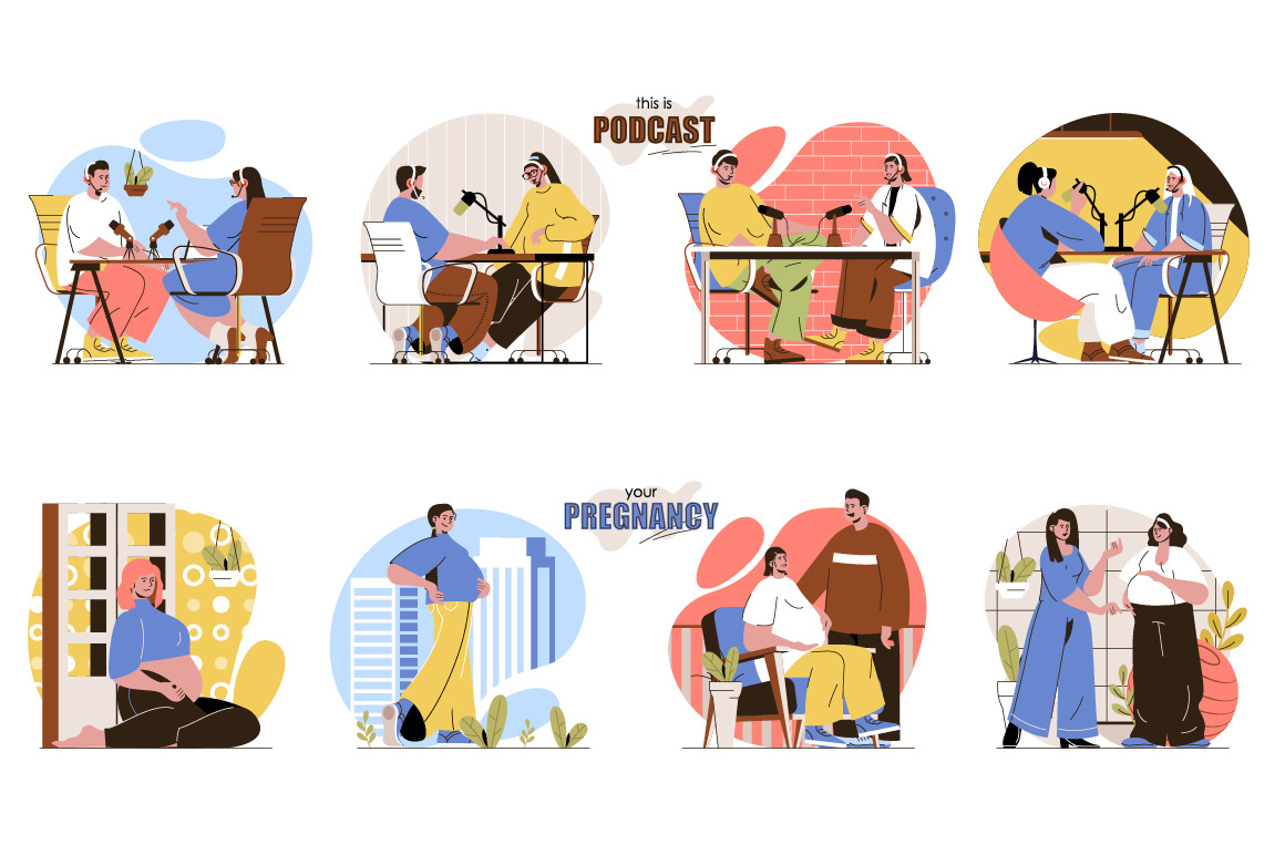 Bundle Flat Line Web Illustration Bundle Flat Line Web Illustration