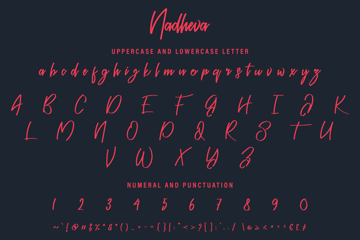 Nadheva Calligraphy Font