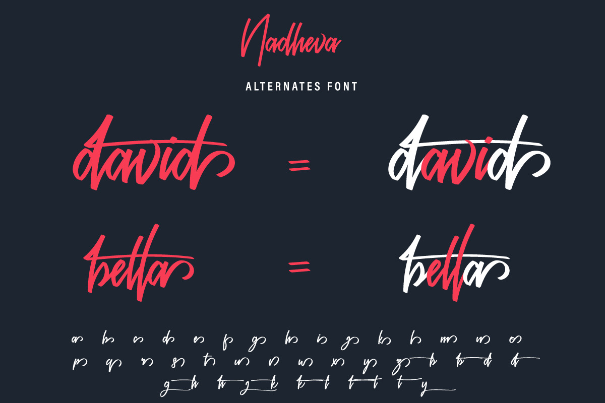 Nadheva Calligraphy Font