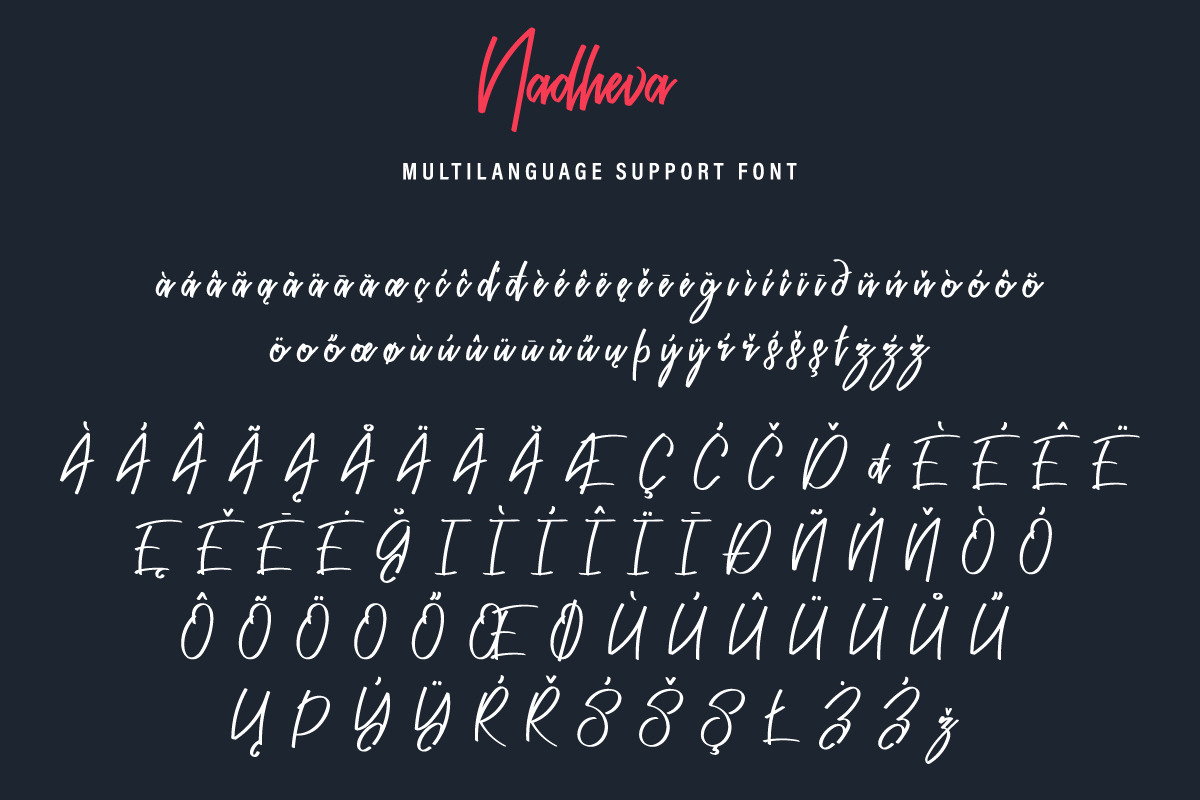 Nadheva Calligraphy Font