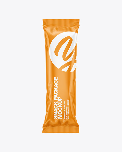 Glossy Snack Package Mockup