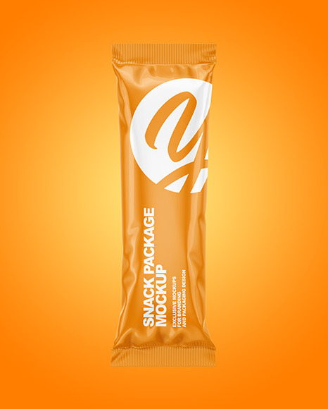 Glossy Snack Package Mockup