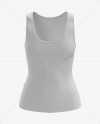 Womens Tank Top Premium Mockup Front View