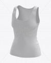 Womens Tank Top Premium Mockup Half-Turned View