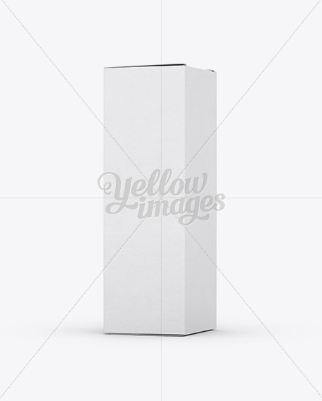 Nasal Spray Box Mockup - 70° Angle Front View (Eye-Level Shot)