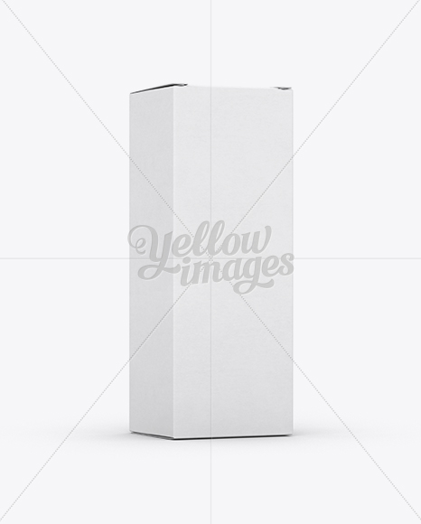 Nasal Spray Box Mockup - 25° Angle Front View (Eye-Level Shot)