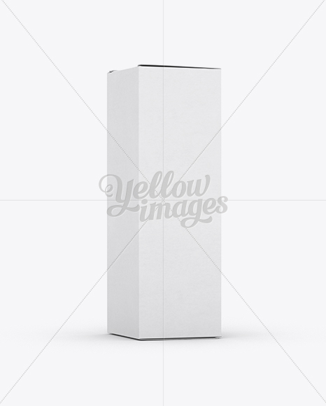 Nasal Spray Box Mockup - 70° Angle Front View (Eye-Level Shot) - Free