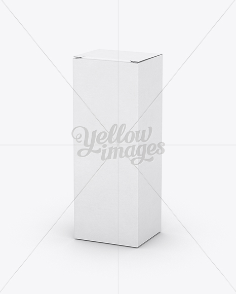 Nasal Spray Box Mockup - 25° Angle Front View (High-Angle Shot)