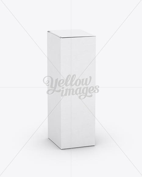 Nasal Spray Box Mockup - 70° Angle Front View (High-Angle Shot)