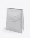 Rope Handle Paper Bag Mockup Half Side View