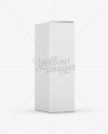 Paper Box Mockup - 70° Angle Front View (Eye-Level Shot)