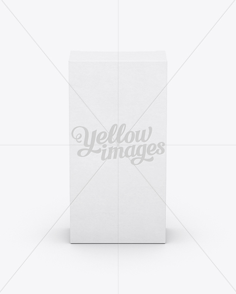 Paper Box Mockup - Front View (High-Angle Shot)