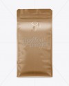 Kraft Coffee Bag Mockup / Front View