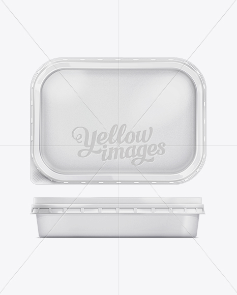 200g Margarine Spread Container Mockup