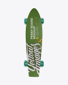 Penny Board with Transparent Wheels Mockup - Front View