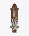 Penny Board with Transparent Wheels Mockup - Front View