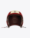 Vintage Motorcycle Helmet Mockup - Front View