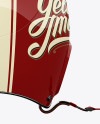 Vintage Motorcycle Helmet Mockup - Back View