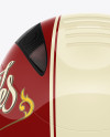 Vintage Motorcycle Helmet Mockup - Back View