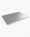 Metallic Catalogue Mockup - Half Side View (High-Angle Shot)
