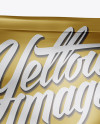 Metallic Snack Bag With Label Mockup - Half Side View Metallic Snack Bag With Label Mockup - Half Side View