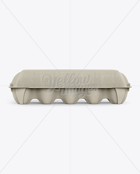 10 Egg Carton Mockup - Front, Top &amp; Back Views