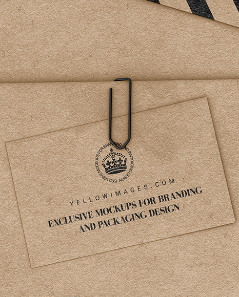 Kraft Paper Envelope Mockup