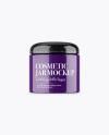 Glossy Cosmetic Jar Mockup - Front View Glossy Cosmetic Jar Mockup - Front View