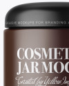 Matte Cosmetic Jar Mockup - Front View