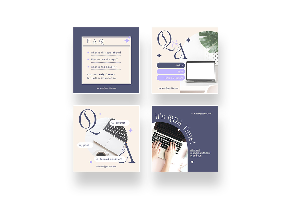 Minimalist Elegant FAQ Canva