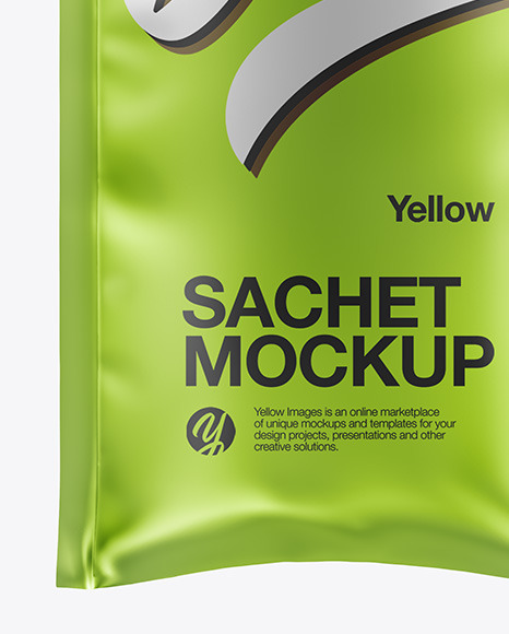 Metallic Sachet Mockup