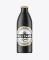 Matte Beer Bottle Mockup