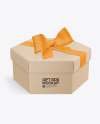 Kraft Gift Box Mockup