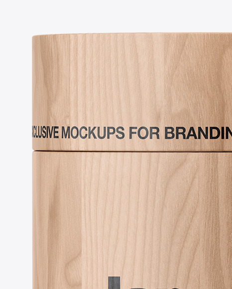 Wooden Jar Mockup Wooden Jar Mockup