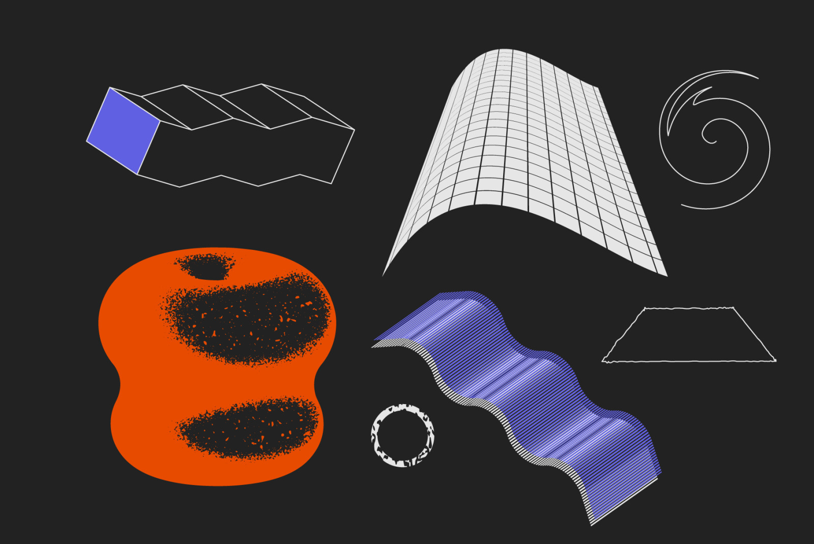 90 Vector Texture Shapes 90 Vector Texture Shapes