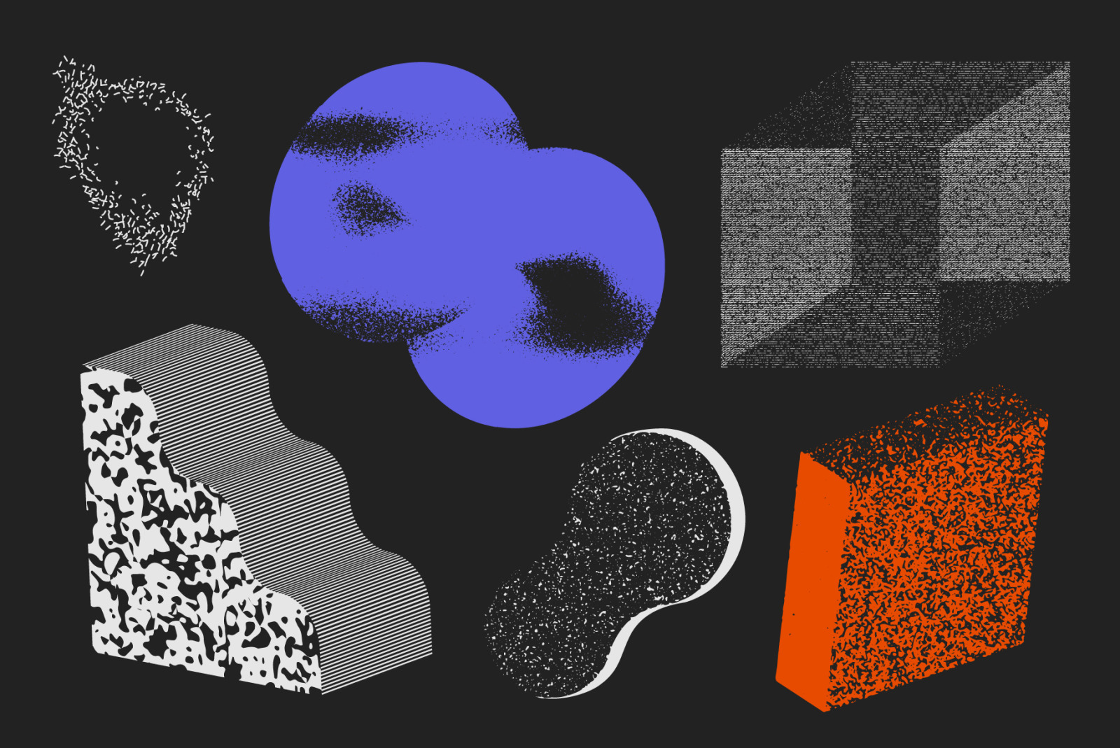 90 Vector Texture Shapes 90 Vector Texture Shapes
