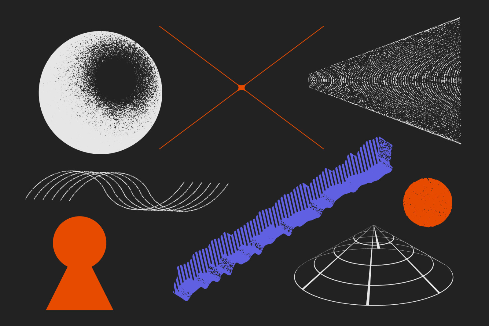 90 Vector Texture Shapes 90 Vector Texture Shapes