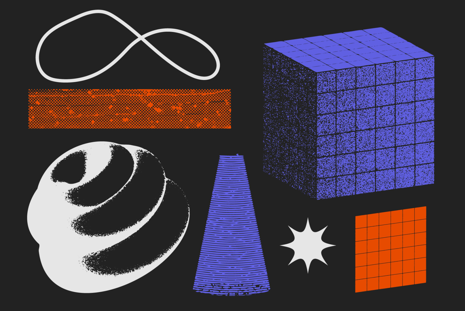 90 Vector Texture Shapes 90 Vector Texture Shapes