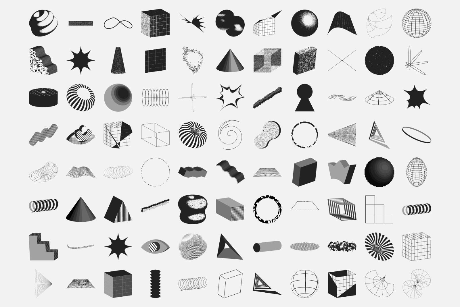 90 Vector Texture Shapes