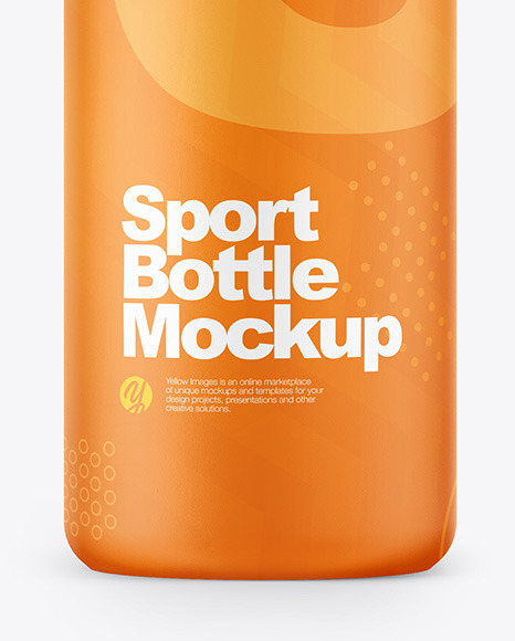 Matte Sport Bottle Mockup