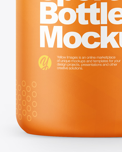 Matte Sport Bottle Mockup