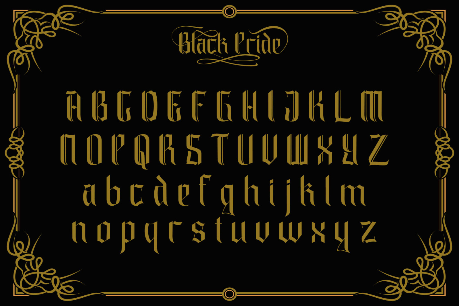 Black Pride Font