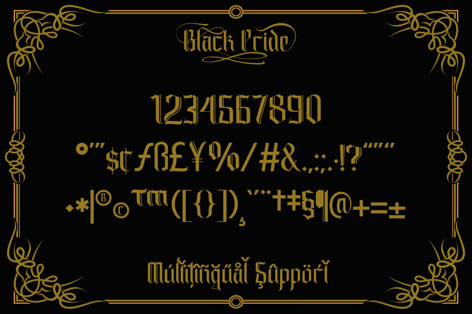 Black Pride Font