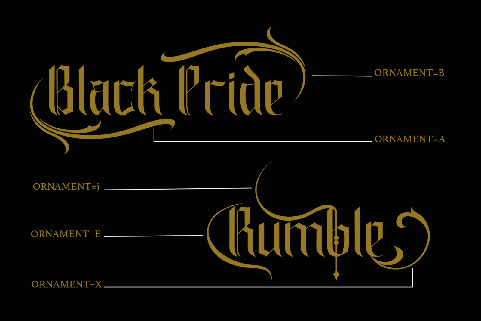 Black Pride Font